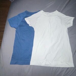 Women's Blue and White Muscle Tees